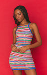 Kristen Cutout Dress ~ Summer Wave Knit