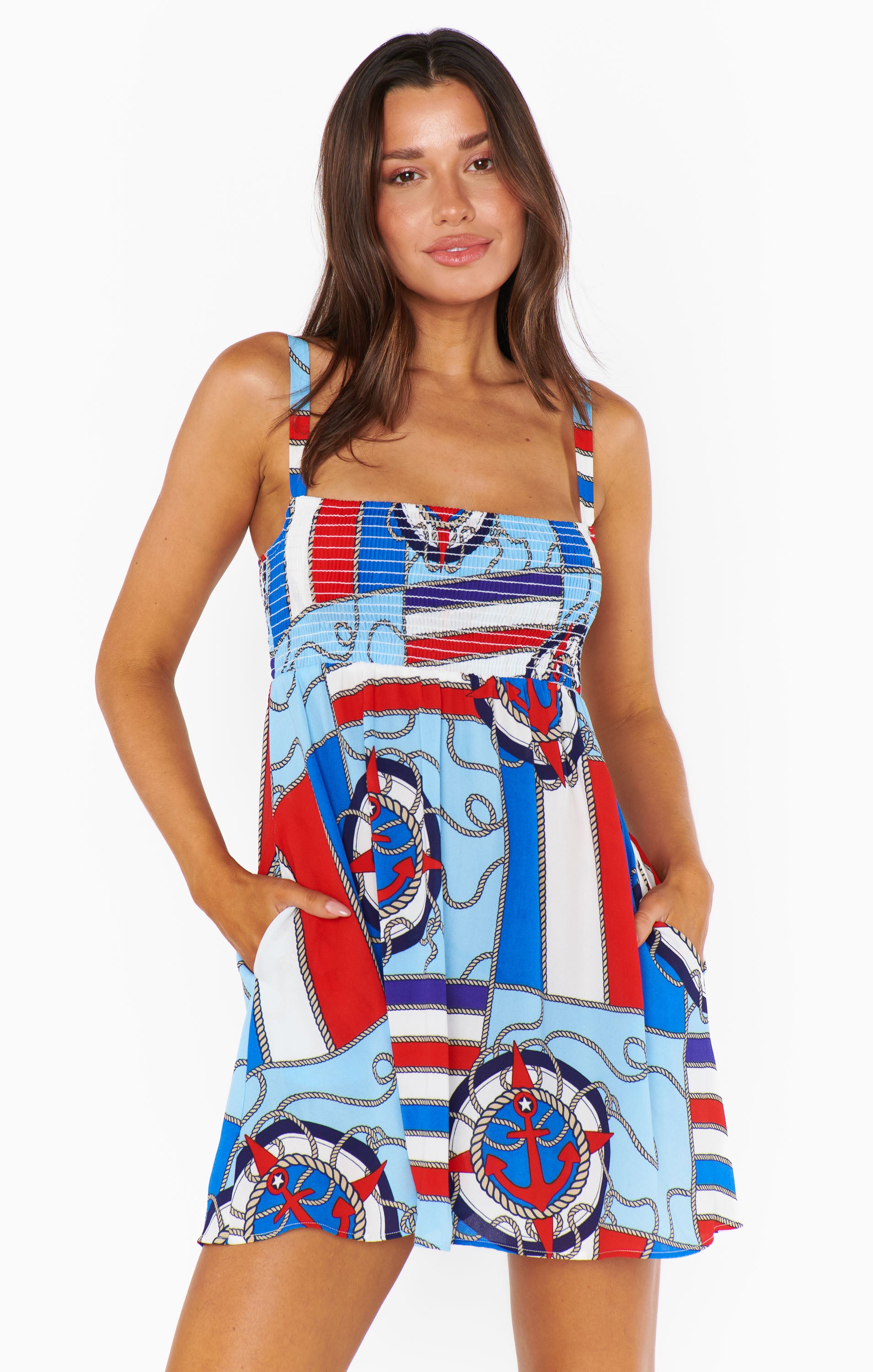 Mallory Mini Dress ~ Anchors Away