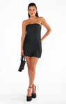 Strapless Short Satin Tube Dress by Show Me Your Mumu