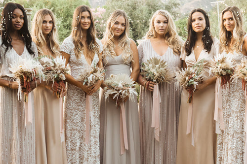 vintage boho bridesmaid dresses