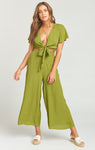 V-neck Flutter Sleeves Jumpsuit