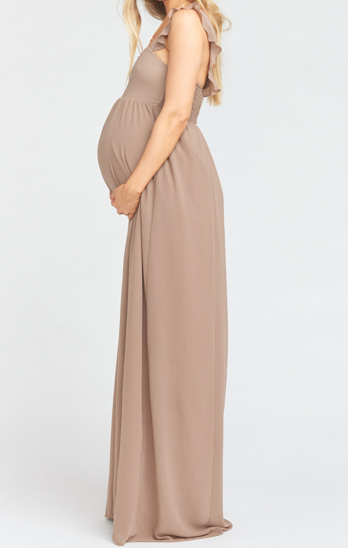 June Maxi Dress ~ Dune Chiffon