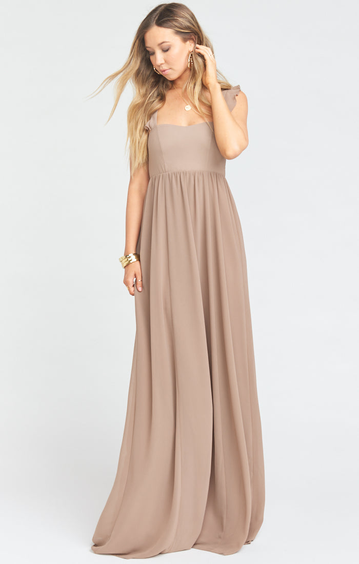 June Maxi Dress ~ Dune Chiffon