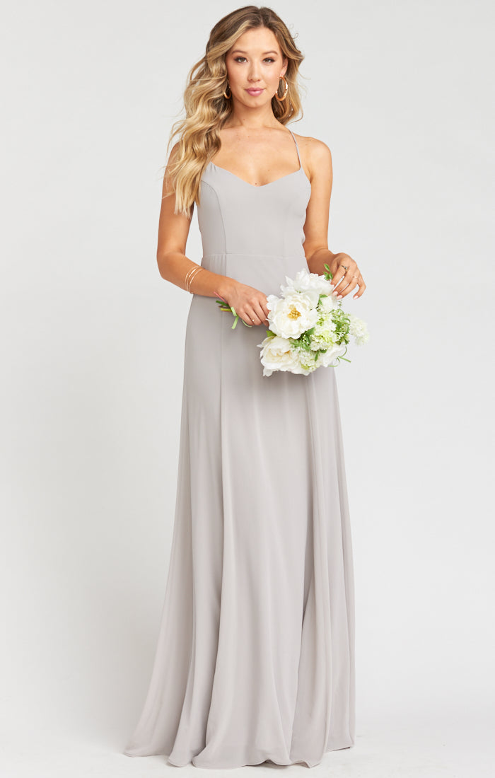 dove grey gown