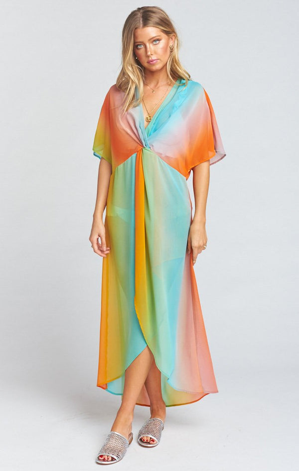 Get Twisted Maxi Dress ~ Sand Dollar Gauze – Show Me Your Mumu