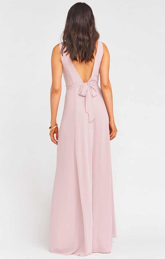 Jenn Maxi Dress ~ Neutral Mauve Chiffon