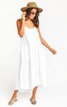 Pocketed Flowy Crinkled Maxi Dress