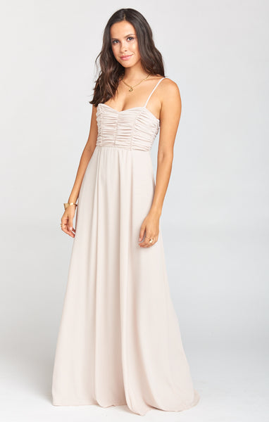 Strapless Tube Fitted Ruched Flowy Dress