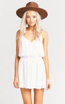 Olympia Romper ~ White Crisp