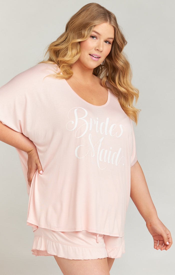 Benji Tunic Sleep Set ~ Bridesmaid Pink