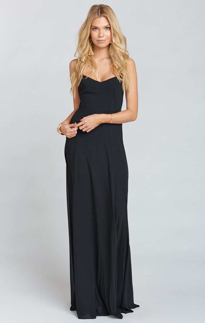 Godshaw Goddess Gown ~ Black Chiffon