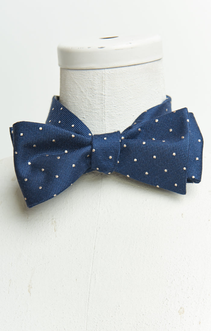 Josh Bow Tie ~ Rich Navy Dot