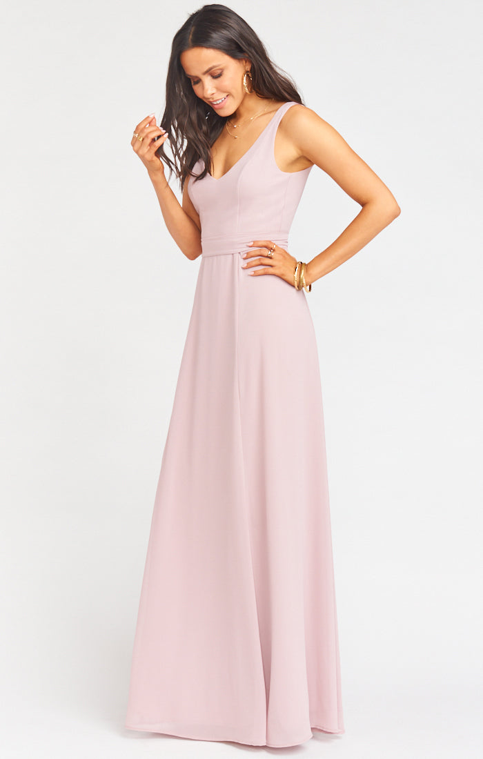 Jenn Maxi Dress ~ Neutral Mauve Chiffon