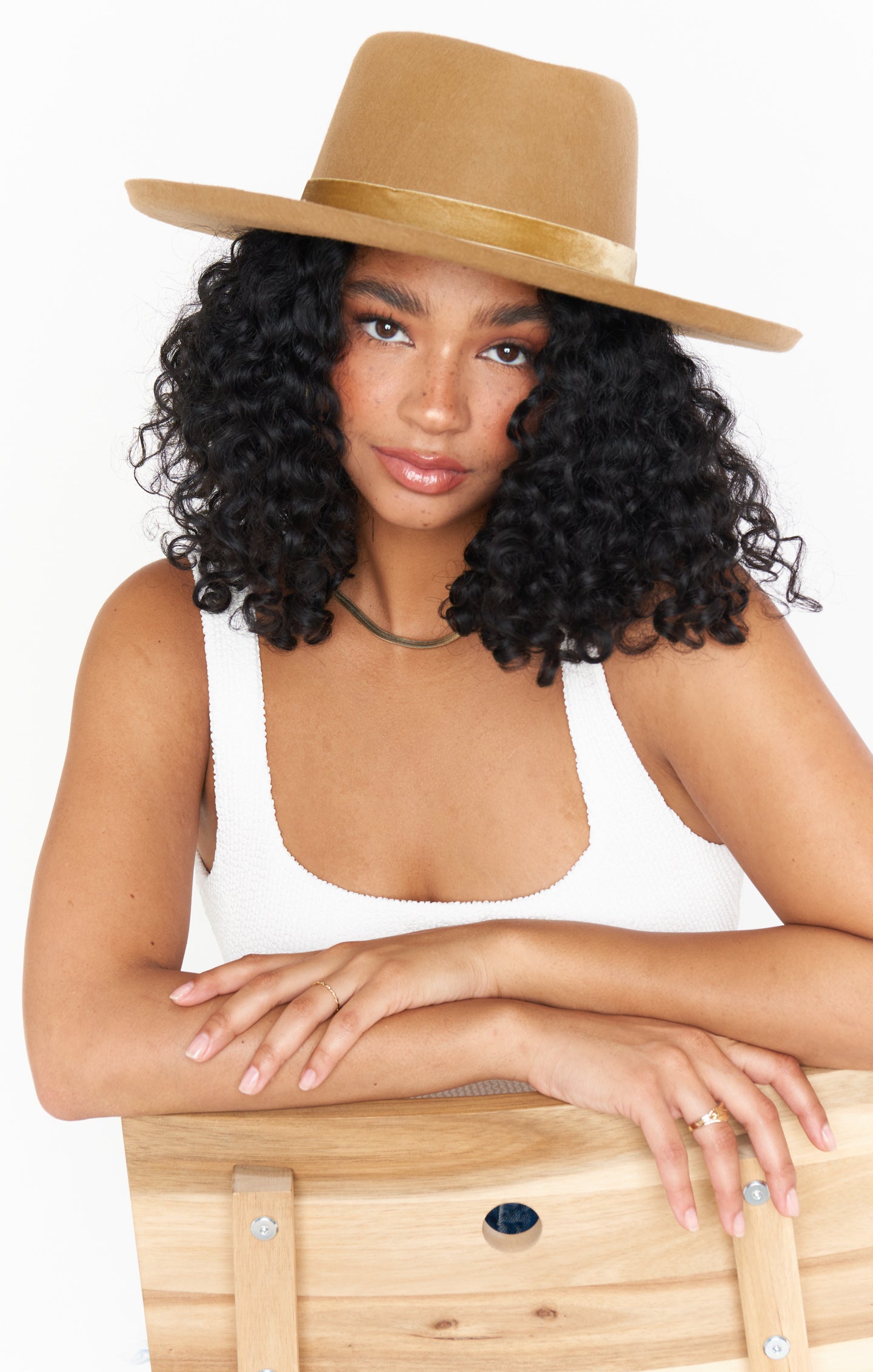 Lack of Color Val Diamond Wide Brim Hat ~ Desert Tan