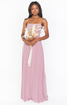 Chiffon Self Tie Empire Waistline Maxi Dress With a Bow(s)