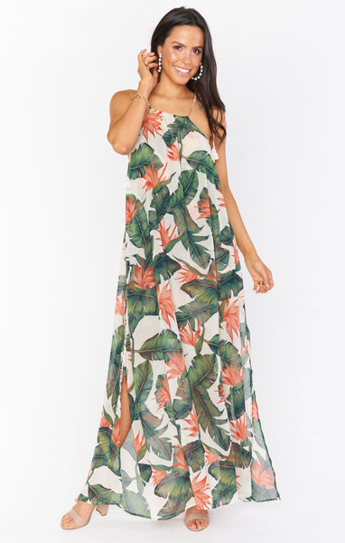 Flowy Slit Bridesmaid Dress/Maxi Dress