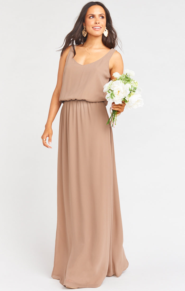 Kendall Maxi Dress ~ Dune Chiffon 