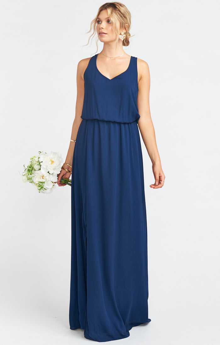 next navy maxi dress