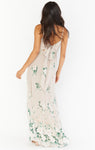 Empire Waistline Self Tie Maxi Dress With a Bow(s)