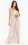 Empire Waistline Tiered Flowy Ruched Dress With a Bow(s) by Show Me Your Mumu