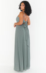 Chiffon Empire Waistline Self Tie Maxi Dress With a Bow(s)