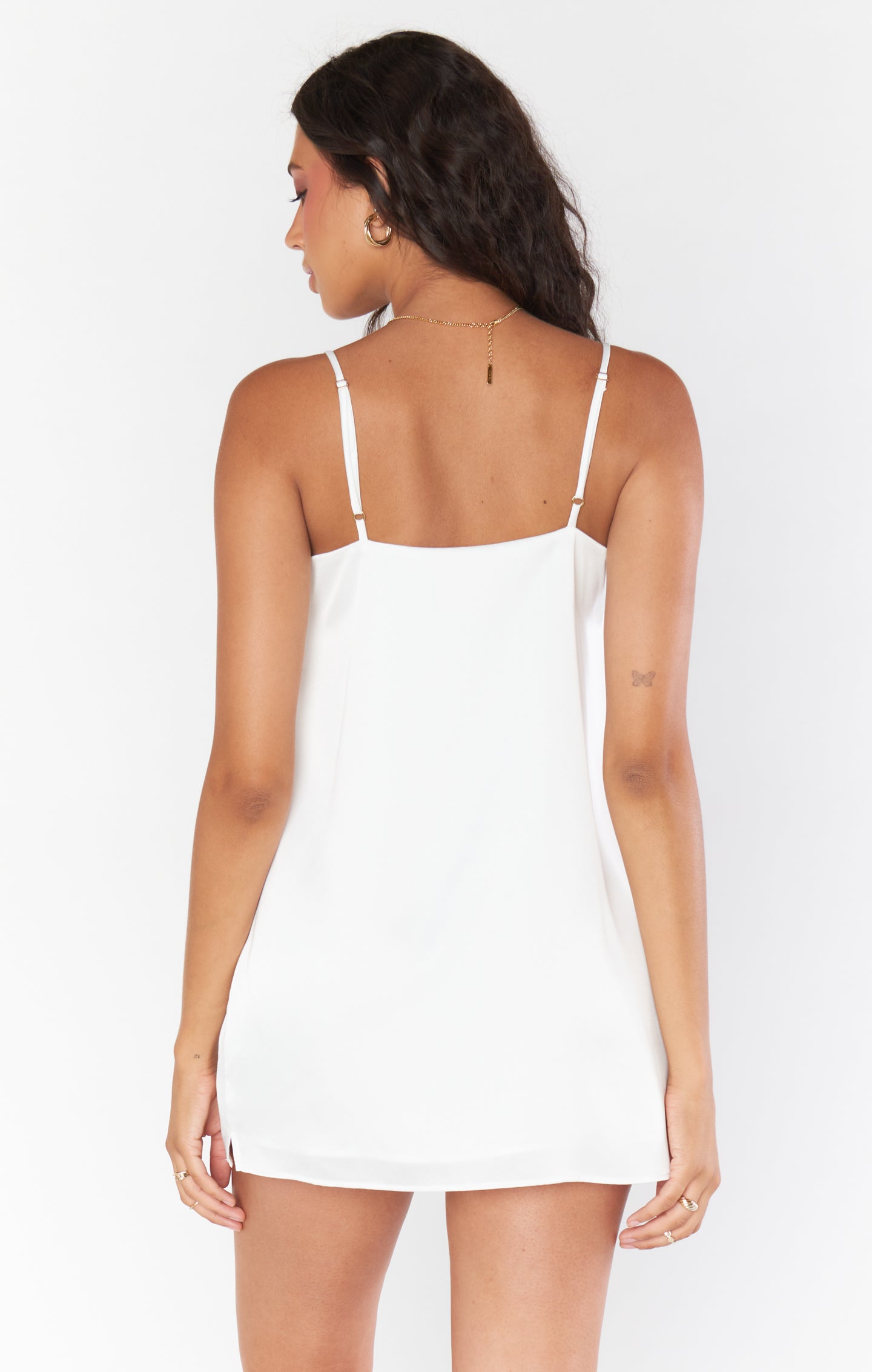 Happily Ever Top Slip ~ Ivory Luxe Satin