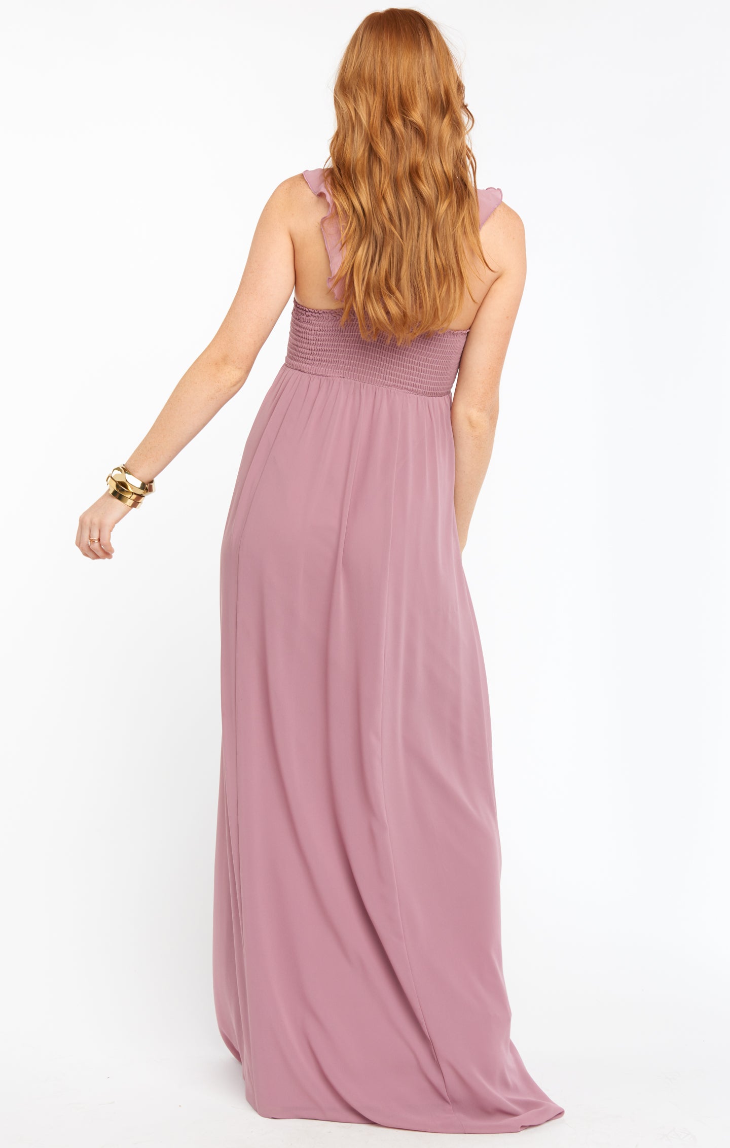 June Maxi Dress ~ Antique Rose Chiffon