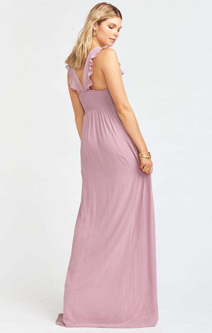 June Maxi Dress ~ Antique Rose Chiffon