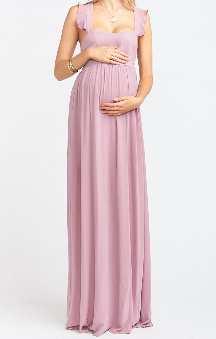 June Maxi Dress ~ Antique Rose Chiffon