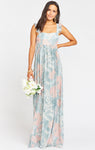Empire Waistline Full-Skirt Smocked Floral Print Bridesmaid Dress by Show Me Your Mumu