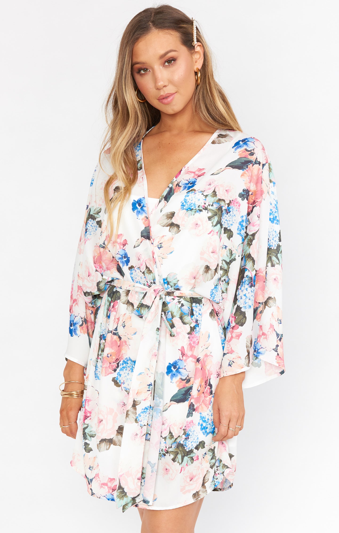 California Kimono ~ Sweet Floral Blues – Show Me Your Mumu