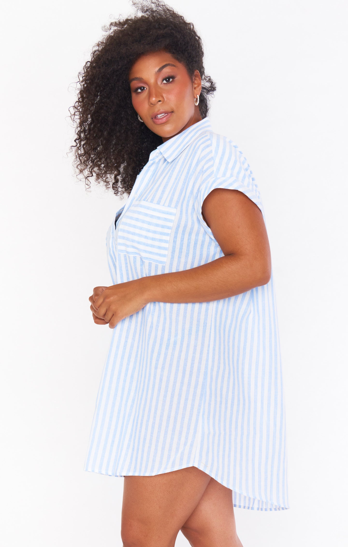 Martin Shirt Dress ~ Coastal Blue Stripe