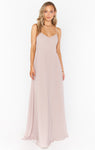 Chiffon Fitted Full-Skirt Bridesmaid Dress/Maxi Dress
