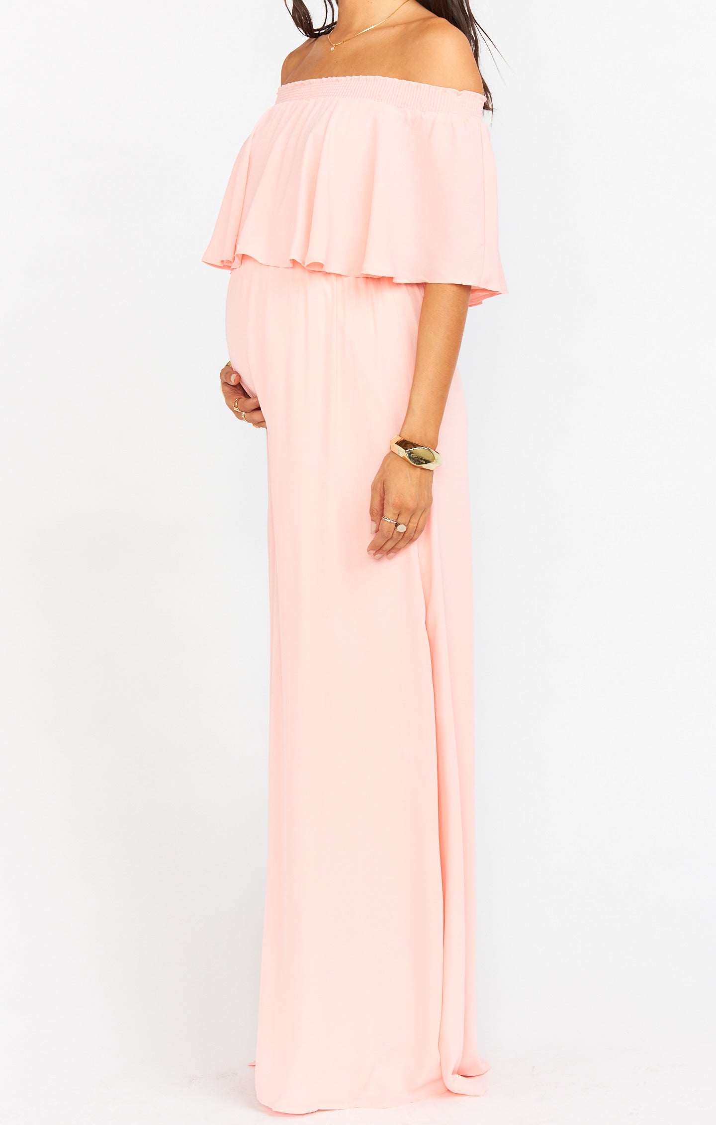 Hacienda Maxi Dress ~ Frosty Pink Crisp