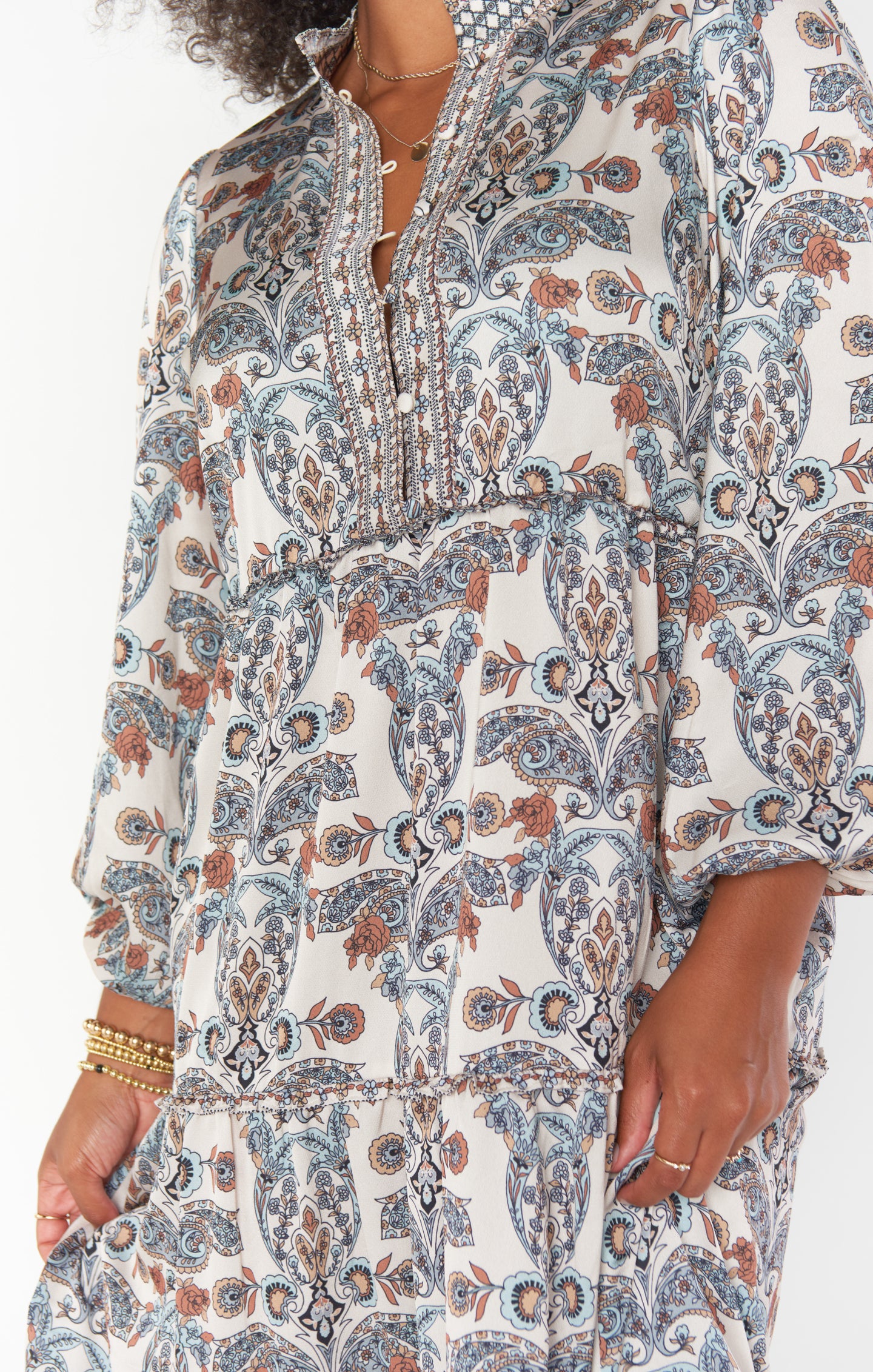 Loretta Maxi Dress ~ Cool Paisley