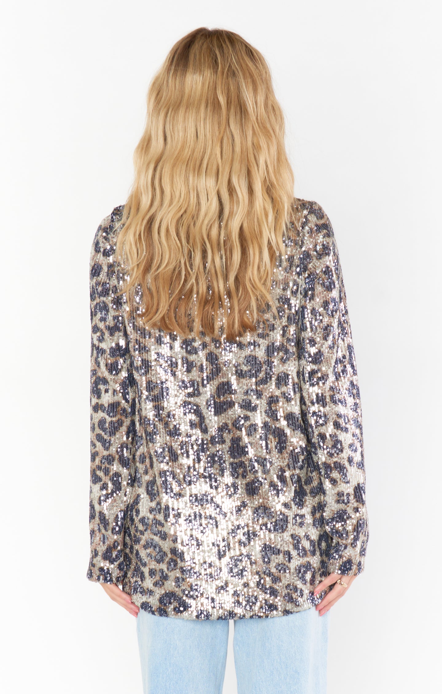 Backstage Blazer ~ Cheetah Sequin