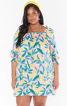 General Print Sabrina Neck Pocketed Spring Dress With a Bow(s) by Show Me Your Mumu