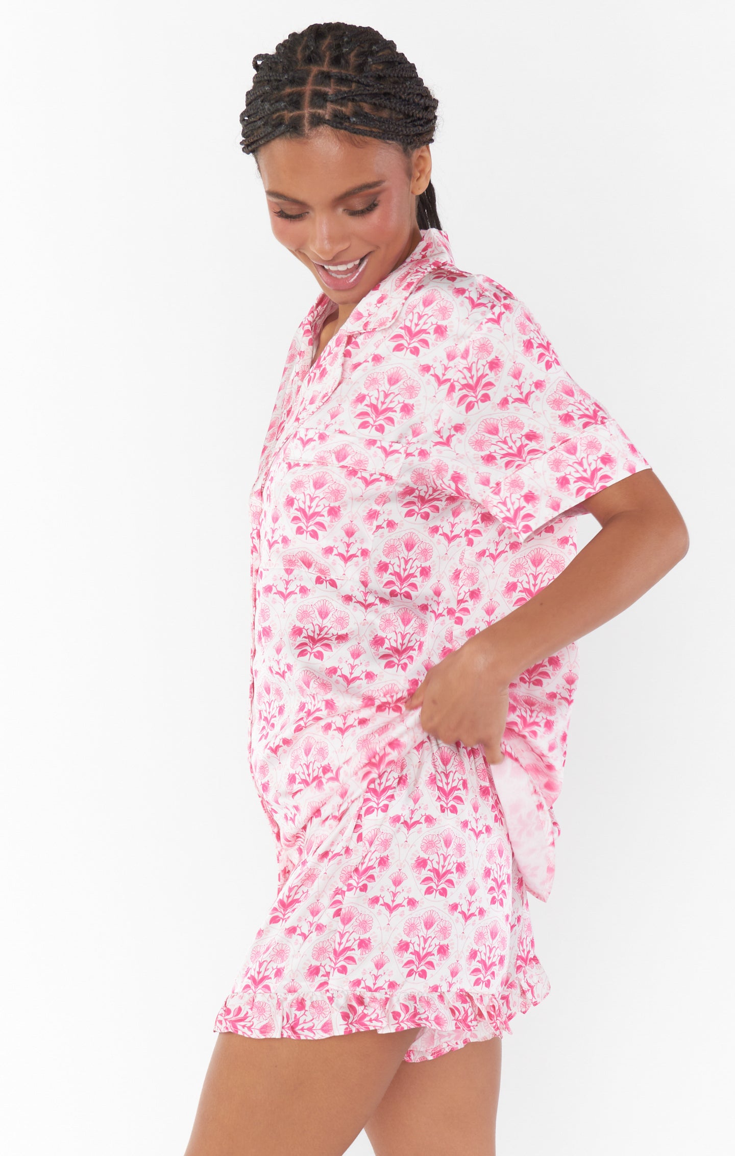 Daydreaming PJ Set ~ Pinck Teagan Floral