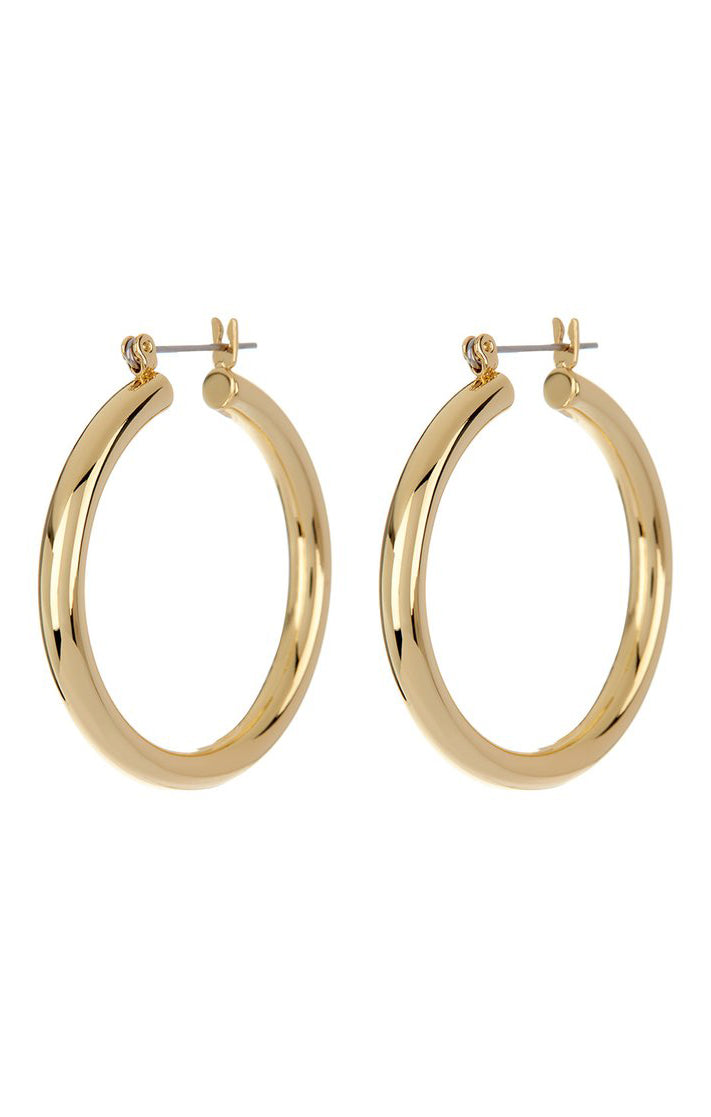 Luv AJ Chiara Tube Hoops ~ Gold