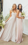 Full-Skirt Fitted Bridesmaid Dress/Maxi Dress