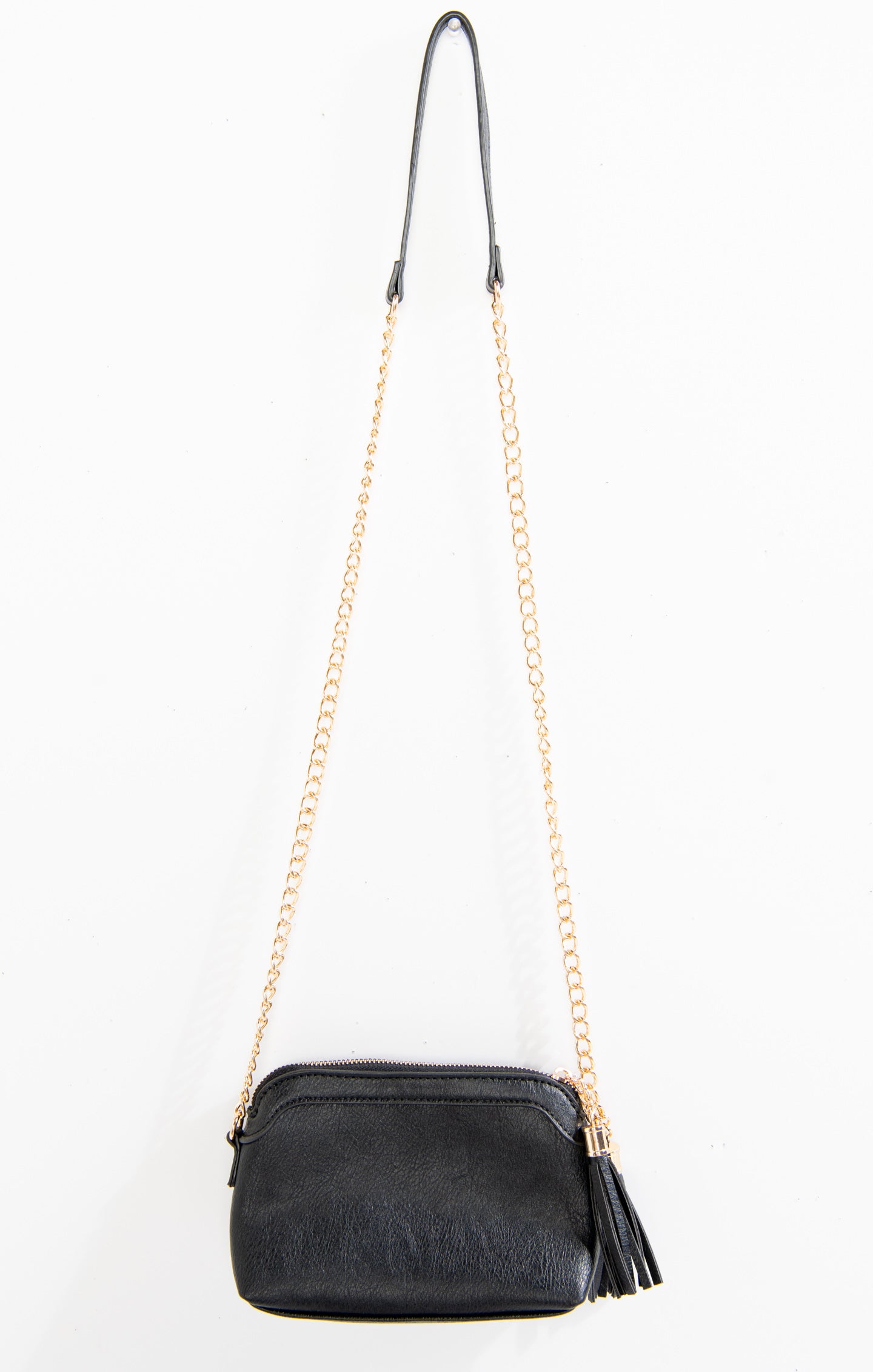 black and gold crossbody bag