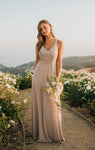 Chiffon Fitted Maxi Dress