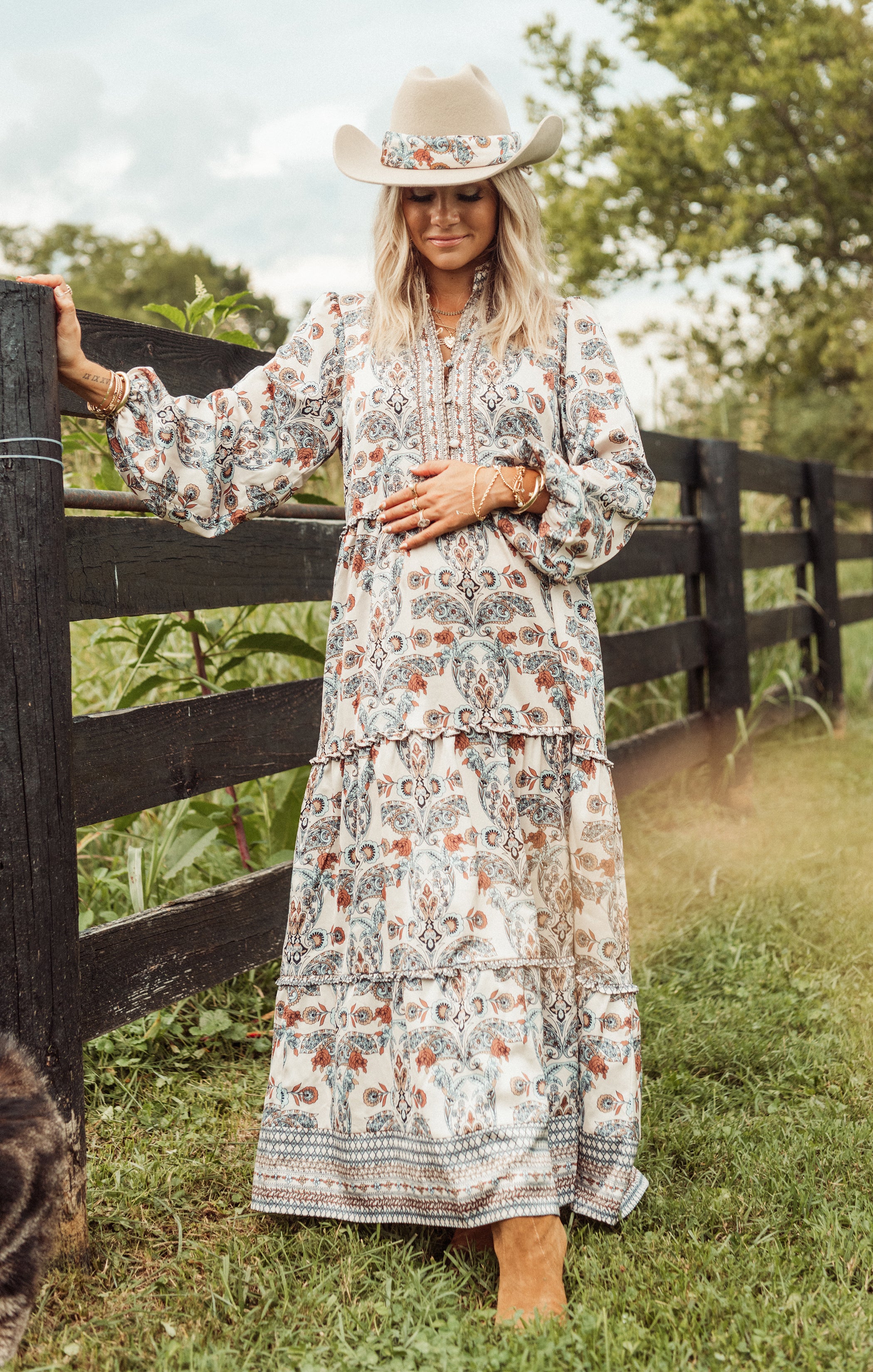 Loretta Maxi Dress ~ Cool Paisley