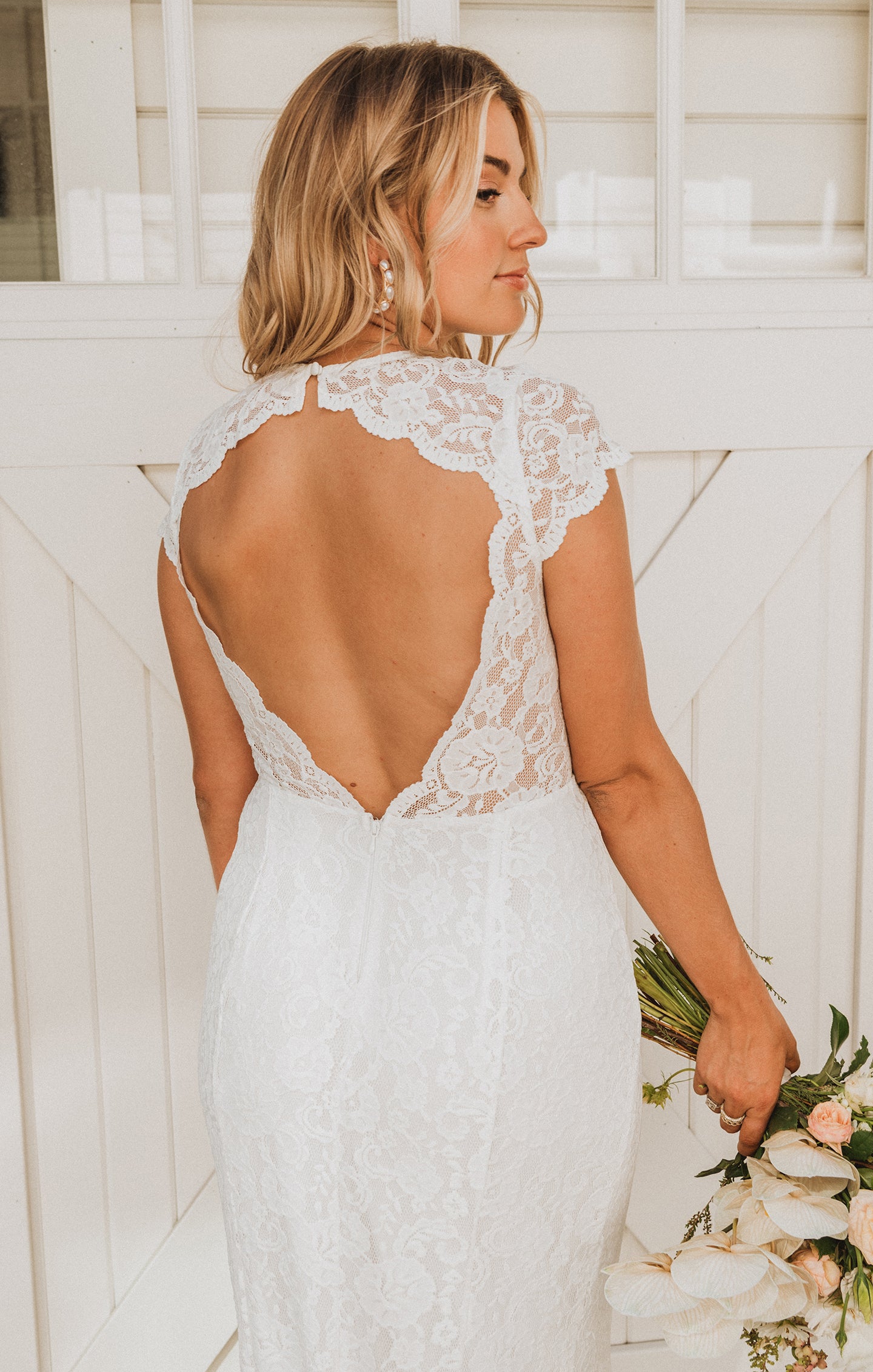 Brooke Maxi Dress ~ White Forever Lace