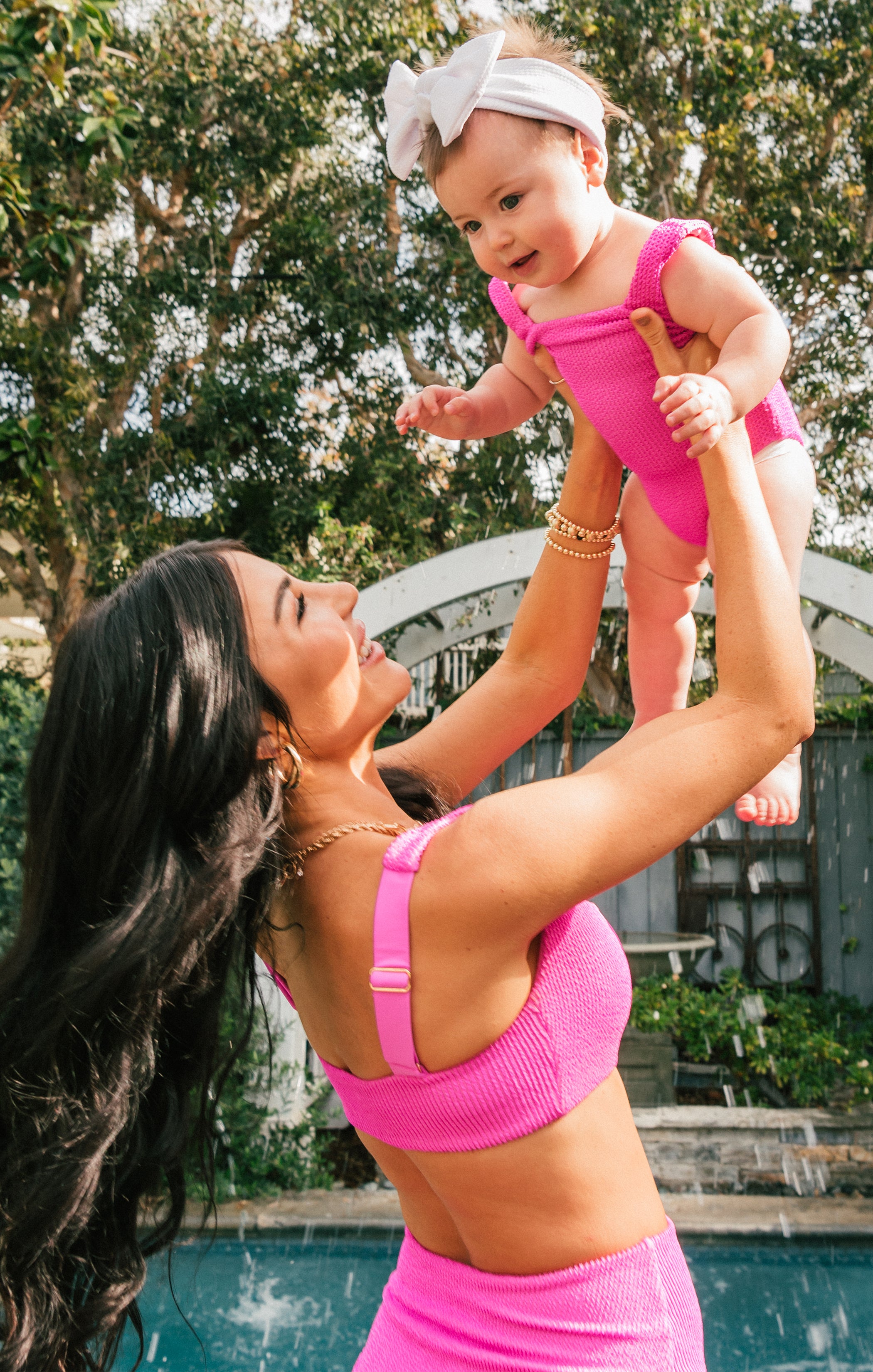 Coco One Piece ~ Hot Pink Scrunch