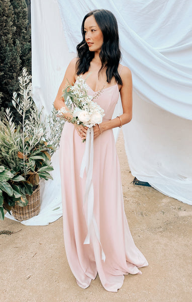 Fitted Full-Skirt Bridesmaid Dress/Maxi Dress