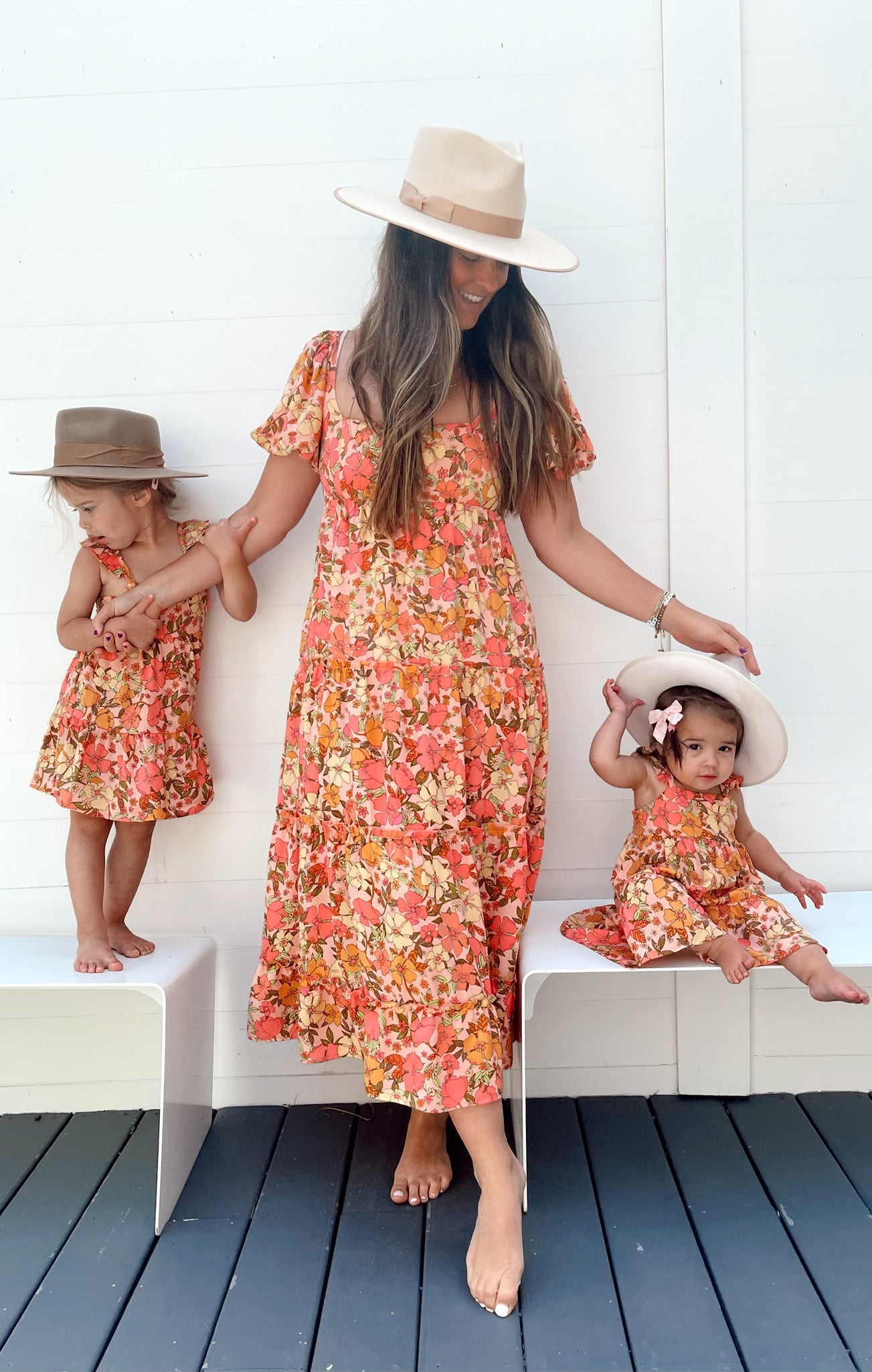 Linds Midi Dress ~ Pretty Poppy