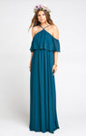 Chiffon Tiered Maxi Dress With Ruffles