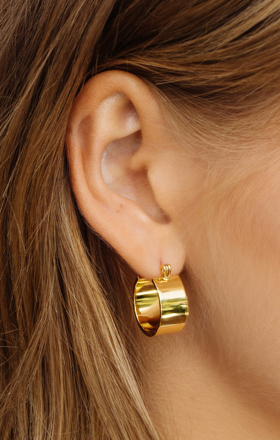 LUV AJ Positano Hoop Earrings ~ Gold