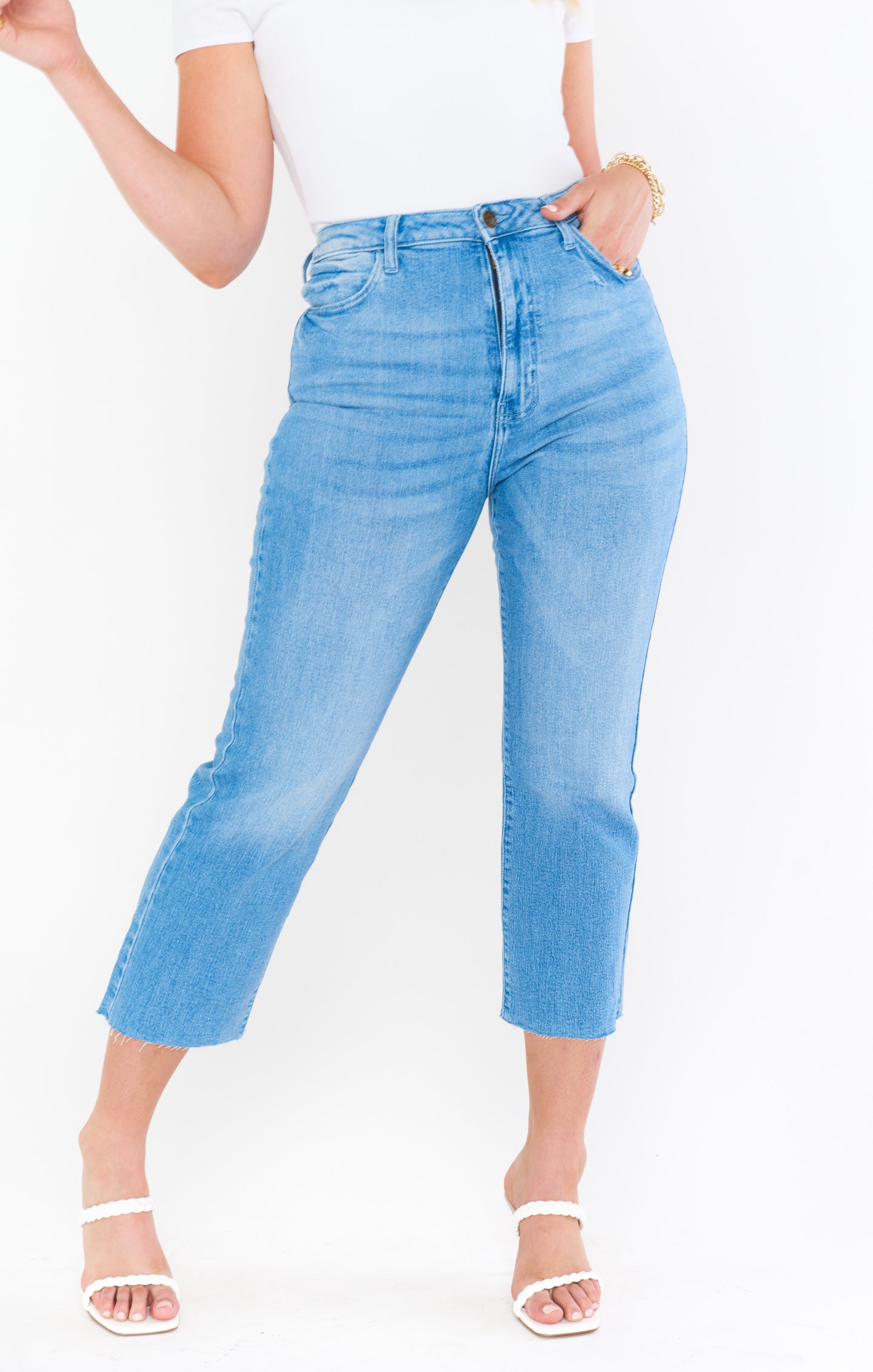 Manhattan Straight Jeans ~ Spa Blue